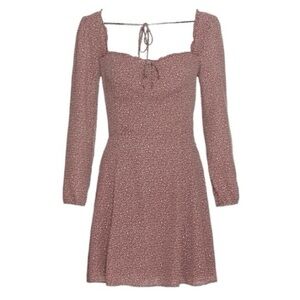 Abercrombie & Fitch Portrait Neck Mini Dress